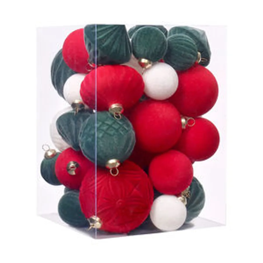 Luxury Glass-look Christmas Ball Set