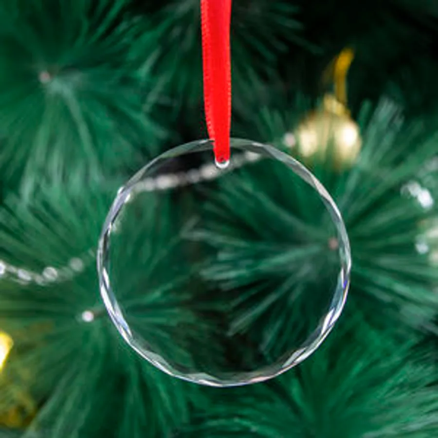 Clear Acrylic Snowflake Ornament