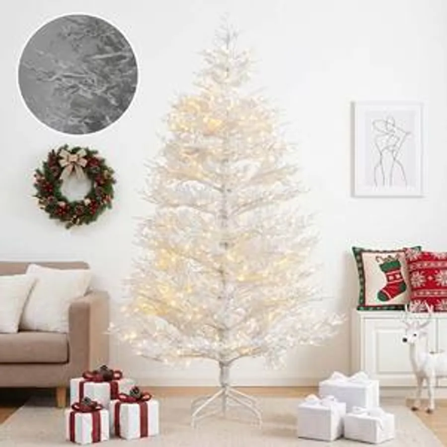 Snow Flocked Pencil Christmas Tree